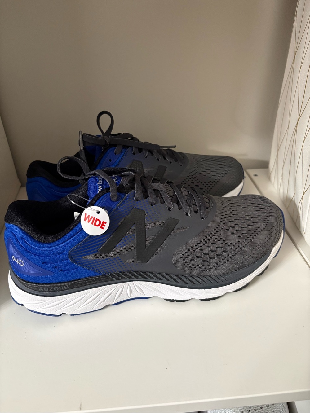 New Balance Men’s Gray & Blue 940v Running Shoes